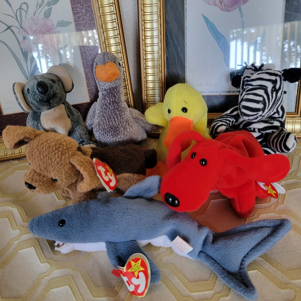 Lot of 7 TY Beanie Babies - 3 have the TY tag